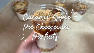 Caramel Apple Pie Cheesecake Parfaits