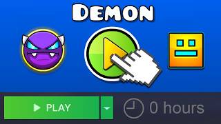 Can a Geometry Dash noob beat a Demon as their first Level?