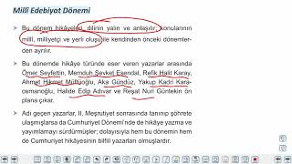 Eğitim Vadisi 9.Sınıf TDE 4.Föy Hikâyenin Genel Özellikleri 1 Konu Anlatım Videoları
