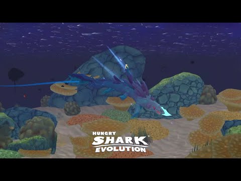 LUMINITE GAMEPLAY IN NEW MAP - Hungry Shark Evolution
