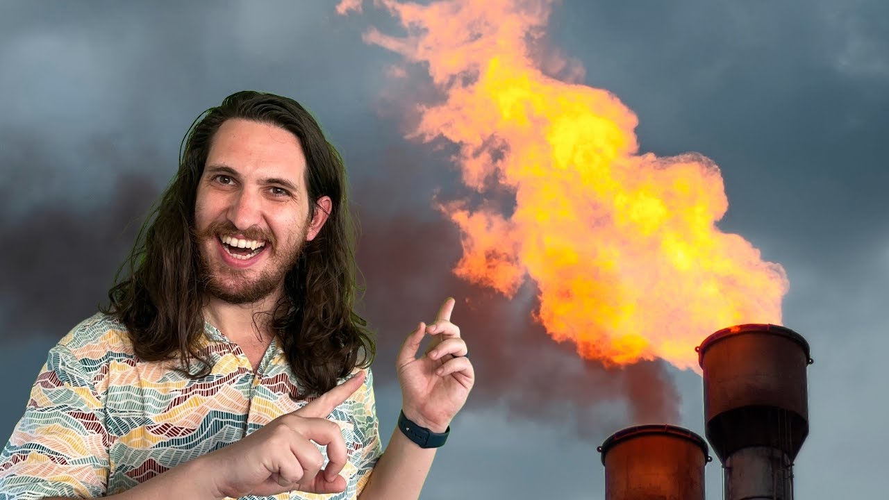 Why are flare stacks at oil fields?