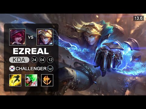 Ezreal vs Xayah ADC - KR Challenger - Patch 13.6 Season 13