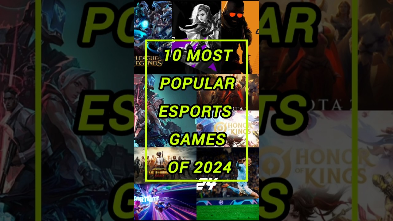 10 Most Popular Esports Games of 2024.#shorts #popular #esports #games @MisterV456 #most #top
