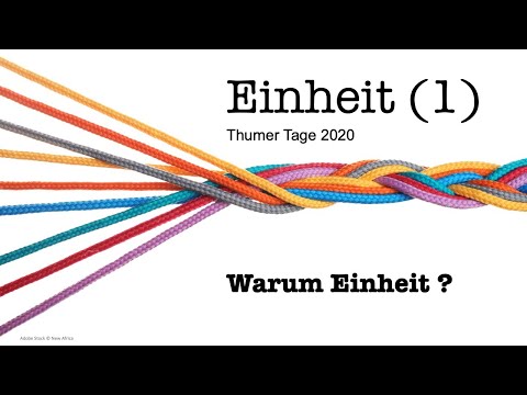 Predigtreihe: Einheit schätzen und bewahren (1/5) - Warum Einheit? | Jürgen Fischer