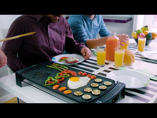 Plancha électrique Cecotec Black&Water 2150 antiadhésive aluminium 45x25cm contrôle video