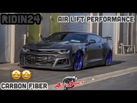 Ridin24 Chevy Camaro SS Carbon Fiber & Air Lift Performance Air Bags Project Build!!