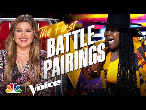 Teams Kelly, Ariana, Legend and Blake Reveal Their First Battle Pairings - The Voice Battles 2021