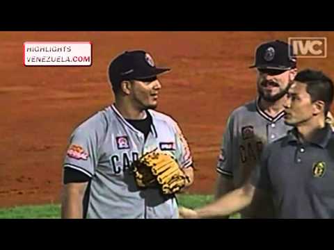 Highlights LVBP 22/12/2015 - Leones del Caracas vs Bravos de Margarita