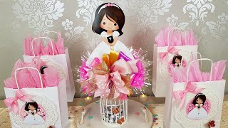 Centro De Mesa Y Dulceros Para Comunión/ Centerpiece and sweets for communion🥰