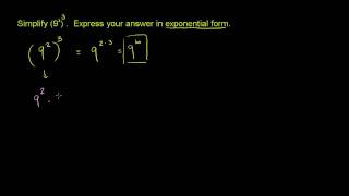 Exponent Rules 1