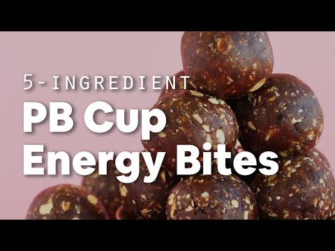 5-Ingredient Peanut Butter Cup Energy Bites | Minimalist Baker Recipes