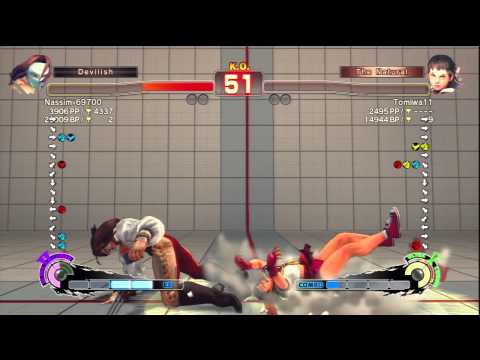 Nassim-69700 [Vega] Vs Tomiwa11 [Sakura] SSF4 AE Online Ranked Matches - PSN