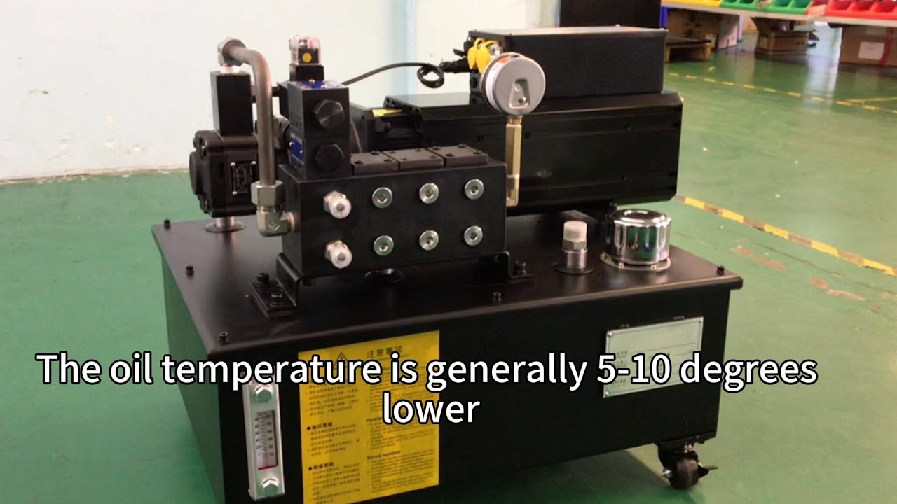 The hydraulic servo system can lower the oil temperature