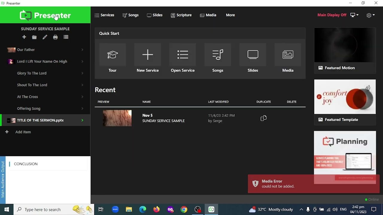 WORSHIPTOOLS PRESENTER TUTORIAL: How To Add PowerPoint Sermon