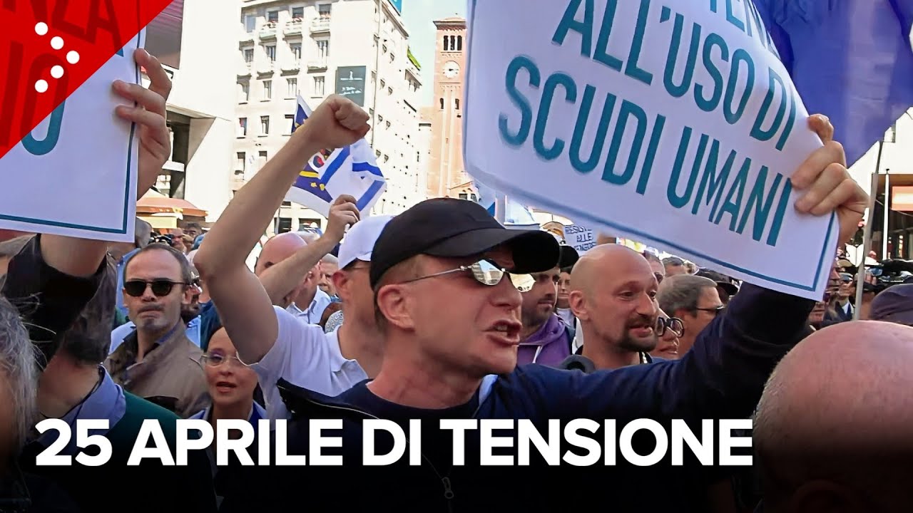 25 aprile a Milano: tensioni tra brigata ebraica e pro Pal. Urla di accuse e offese: “Assassini”