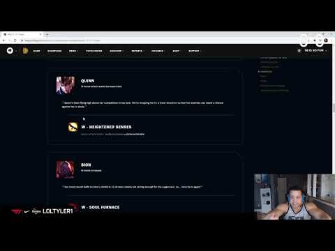 Quinn Nerf tilts Tyler1 off the planet (11.21 Patch Notes Rant)