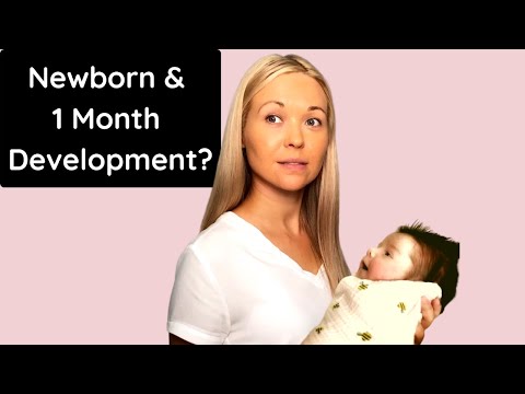 Newborn & 1 Month Old Baby Developmental Milestones & Red Flags In Development