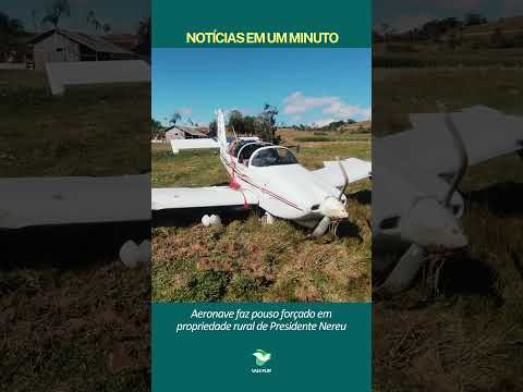 Susto no Campo: Avião sofre pane no motor e faz pouso de emergência em Presidente Nereu