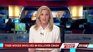 Tiger Woods involved in rollover crash in Florida