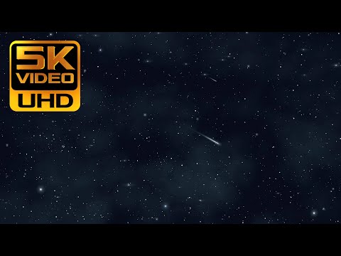 5K Shooting Stars ★ 1-Hour Night-Sky ★ Video Background - UHD Animation ║ HD Longest FREE 4K