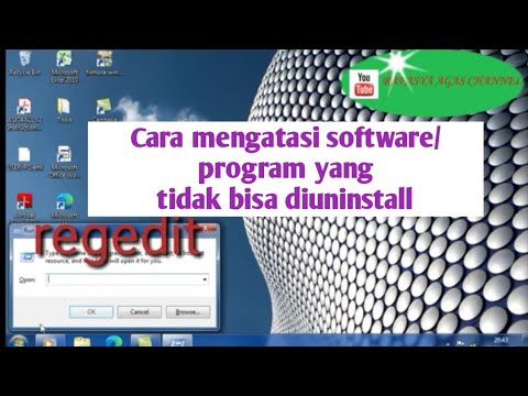 Cara menghapus program/aplikasi yang tidak bisa di uninstal lewat control panel