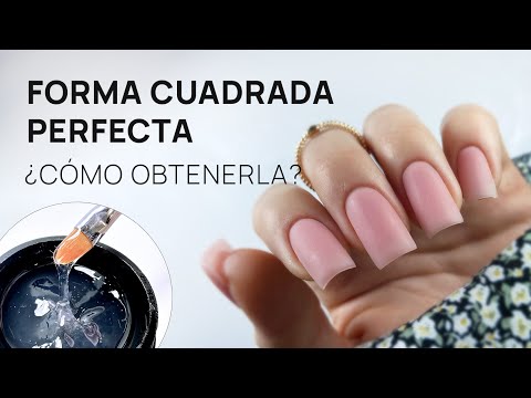 Uñas de forma cuadrada perfecta 💅 en el mínimo tiempo y muy duraderas