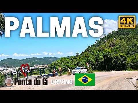 GOV. CELSO RAMOS en SANTA CATARINA #driving TOUR 4K PALMAS VERANO EN LA COSTA ATLÁNTICA DE BRASIL