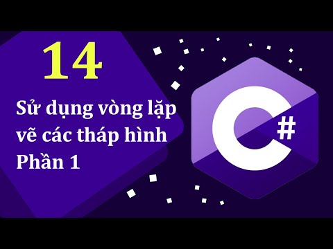 Học C qua bài tập 14 Sử dụng vòng lặp vẽ các tháp hình Phần 1