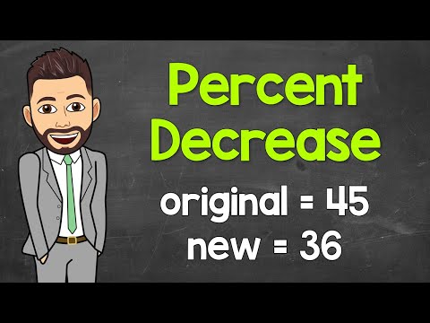 Calculating Percent Decrease Percent Change Math With Mr J