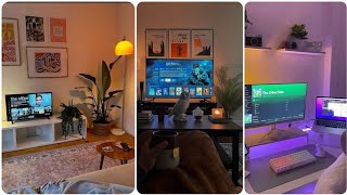 Smart led tv decoration idea. #smartv #tvdecor #tvdecoration #homedecoration #design #television
