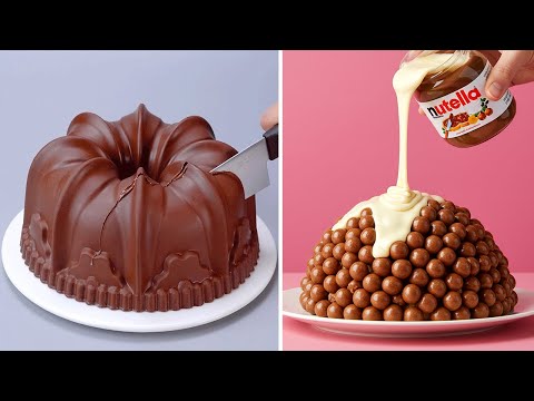 Perfect White And Dark Chocolate Cake Recipes | Yummy Chocolate Cake Decorating Ideas