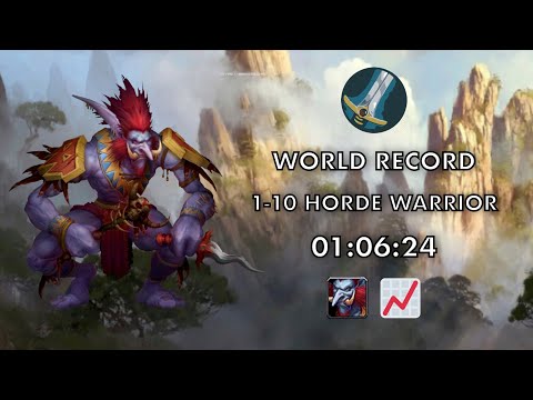 World Record 1-10 Horde Warrior Speedrun | 01:06:24