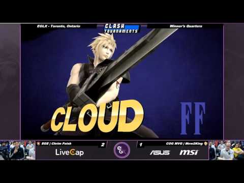 EGLX - Mew2King (Cloud) vs Chrim Foish (Diddy Kong) - Smash 4 Wii U