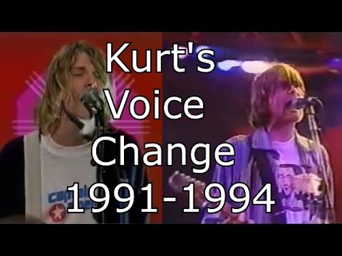Nirvana - Smells Like Teen Spirit - Kurt's Voice Change 1991-1994 (Live Mix)