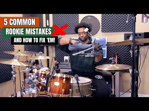 5 Common Rookie Mistakes ❌ That Beginner Drummers Make - And How To FIX 'Em ✅