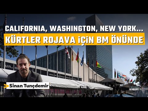 #CANLI | New York’ta Rojava eylemi: Kürt diasporası BM önünde | #AmerikaAmerika