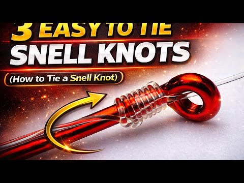 3 EASY WAYS TO SNELL A HOOK (How to SNELL a hook) 