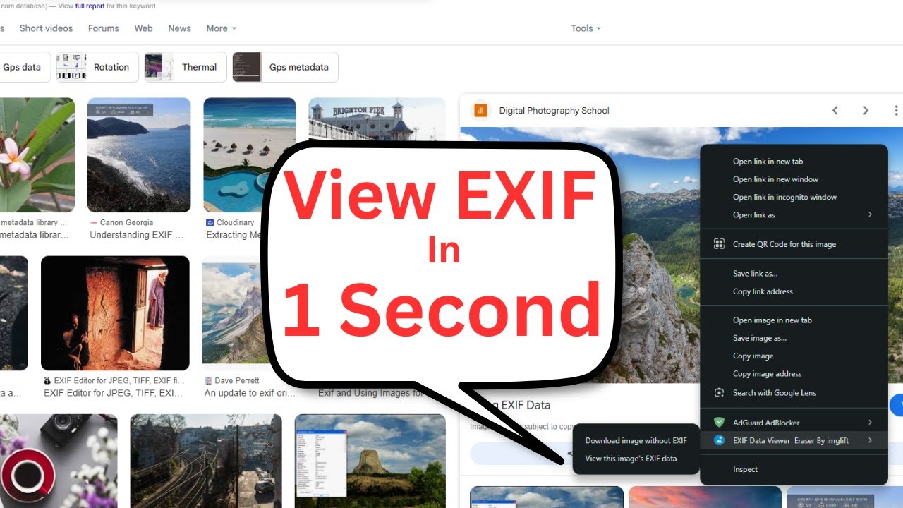 EXIF Data Viewer & Eraser In Just 1 Click