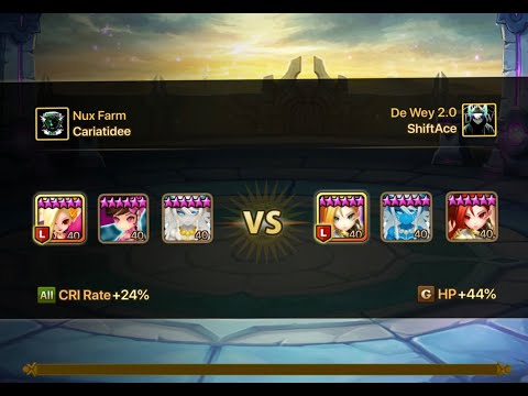 ☆ Summoners War Tetrarchia ☆ |Juno Yeonhong Elsharion VS Louise Theomars Ophilia|
