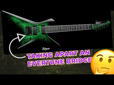 Taking apart an Evertune Bridge (modding my Balaguer Tartarus 7 string Part 1)