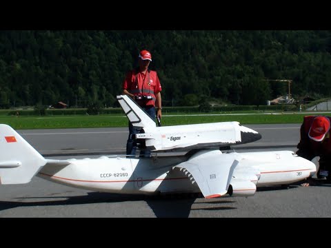 Uniquely RC Antonow AN-225 and Buran Spaceship radio controlled outcoupling