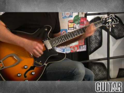 Hagstrom VIK-TSB Viking Semi-Hollow Tobacco Sunburst. New with Full Warranty! image 8