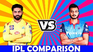 IPL 2021 Comparison :- Ravindra Jadeja Vs Axar Patel (Batting,Bowling)