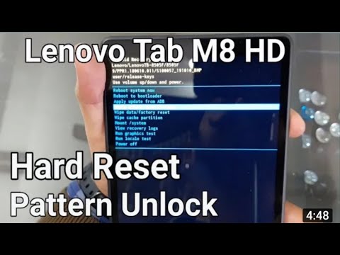 Lenovo Tab M8 Hard Reset || Lenovo Tab Phone Lock Remove 2022|| All Lenovo Tab Factory reset