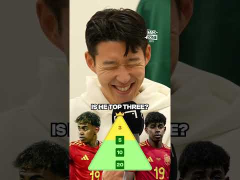 'UNBELIEVABLE!' 😵 SON ranks LAMINE YAMAL among the world's best players #shorts #football #soccer