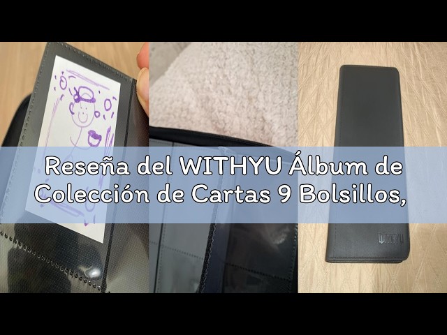 Vídeo relacionado con WITHYU Álbum de Colección de Cartas 9 Bolsillos, Capacidad para 540 Cartas - Carpeta Impermeable para Cartas con Carga Lateral y Cremallera para TCG, Fútbol y Coleccionables, Portátil (Negro)