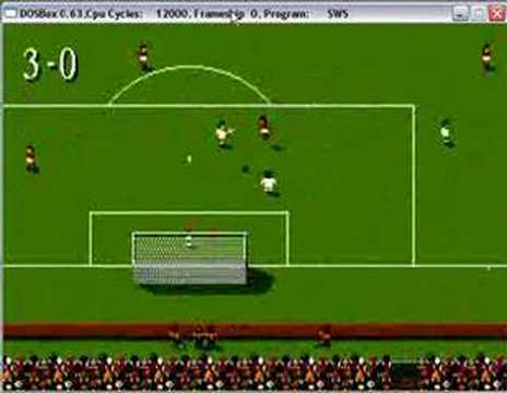 SWOS standing header against Schmeichel