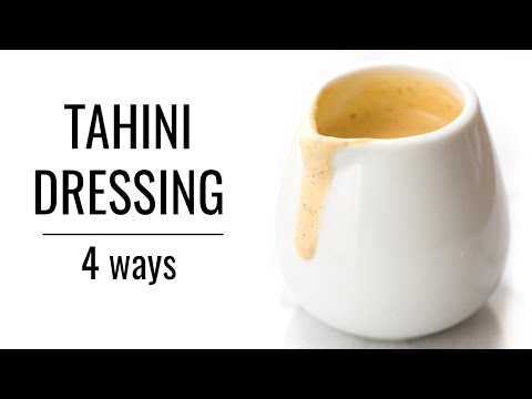 TAHINI DRESSING: 4 WAYS | Healthy Salad Dressings | #SALADWEEK