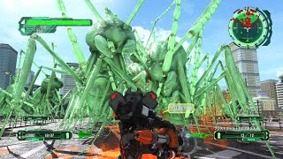 【地球防衛軍6】緑蟻の大群を超貫通攻略 M35 崩れゆく街 INF 初期体力フェンサー