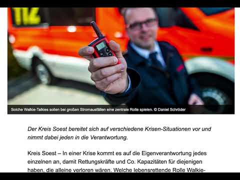 Offizielle Blackout-Warnung.Funkgeräte, Notvorrat.Prepper wissen das längst!